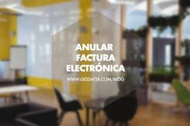 como cancelar una factura