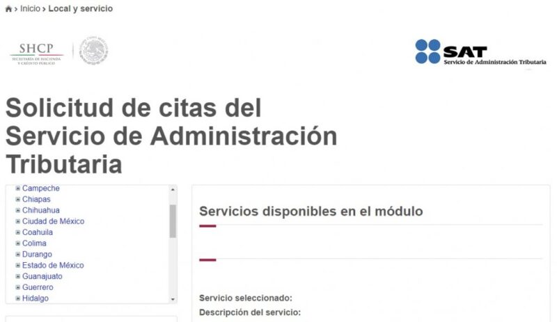 ¿Cómo hacer una cita en el SAT Guía paso a paso