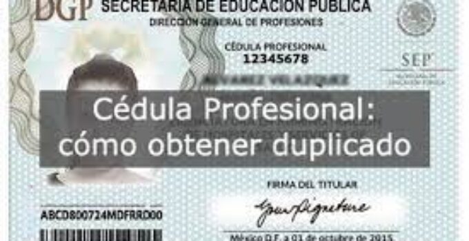 Duplicado de Cédula Profesional: Pasos y requisitos para conseguir una reposición