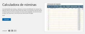 Cálculo de nómina en Excel gratis