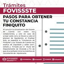Constancia de Finiquito FOVISSSTE