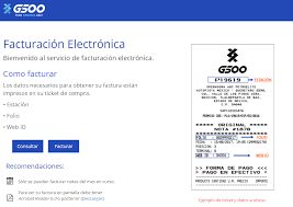 G500 Facturaci贸n Electr贸nica: Pasos y requisitos para facturar tu gasolina