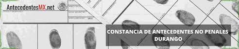 Carta de Antecedentes no Penales Durango