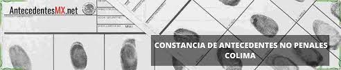 Carta de Antecedentes no Penales Colima