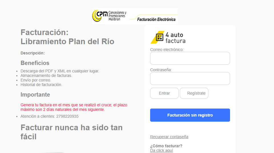 facturacion malibran