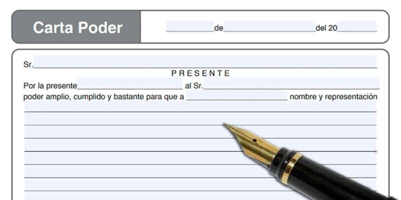 como se llena una carta poder