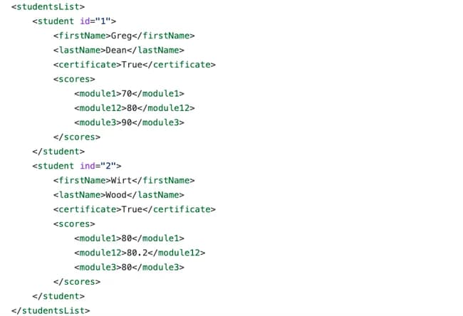 xml de una factura
